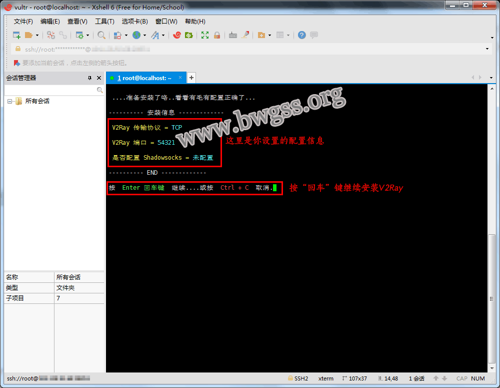 V2Ray 配置确认